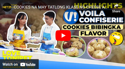 NET25 Love Tonipet and Everythaaang: COOKIES NA MAY TATLONG KLASE NG CHEESE AT BIBINGKA FLAVOR